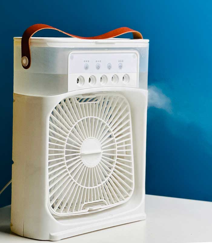 Air-Cooler-Fan-With-Mist-Flow-White-Color