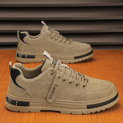 Casual Workwear Style Thick-Soled Shoes